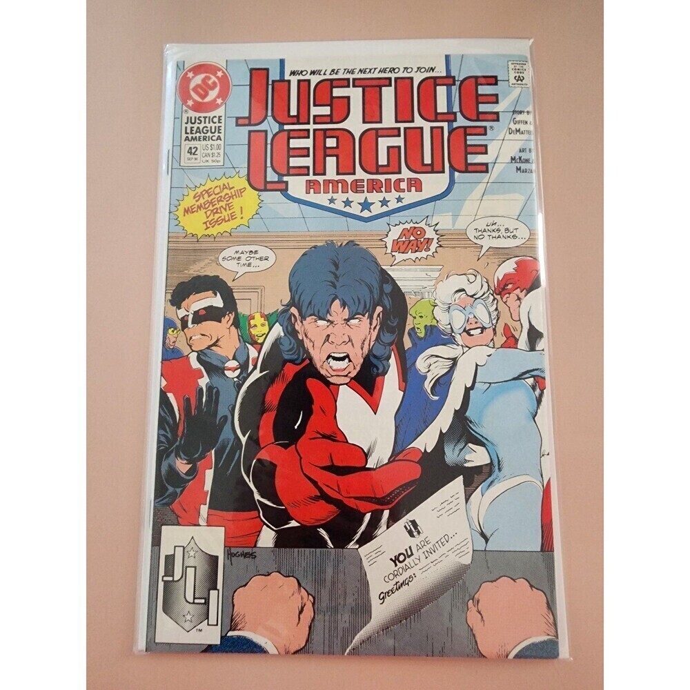 Justice League America (1987) #42 "Solicitations" DC Comics